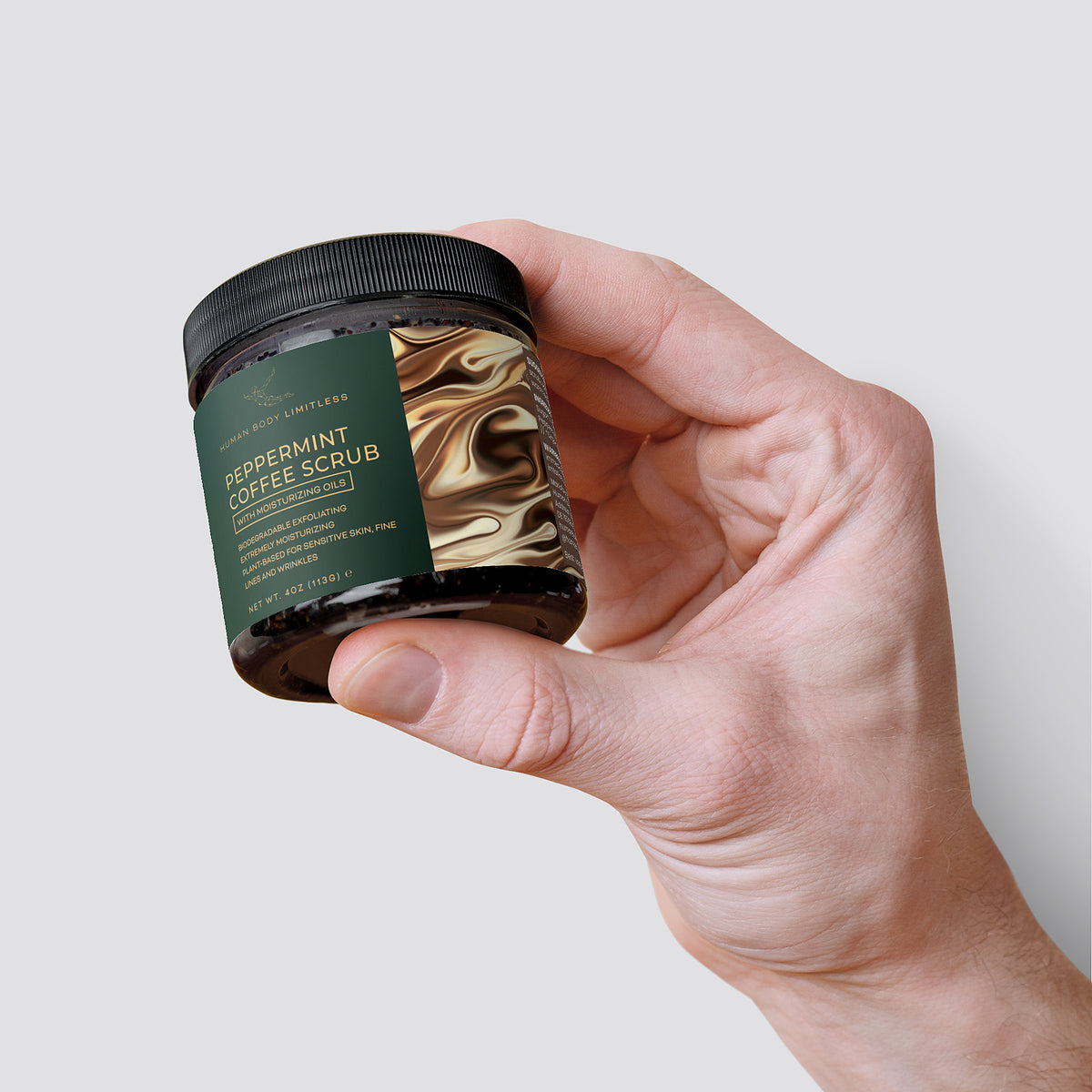 100% Natural Peppermint Coffee Scrub