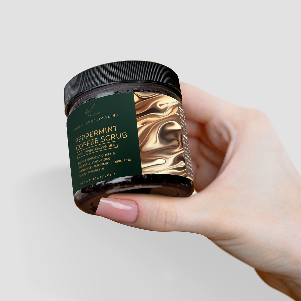 100% Natural Peppermint Coffee Scrub
