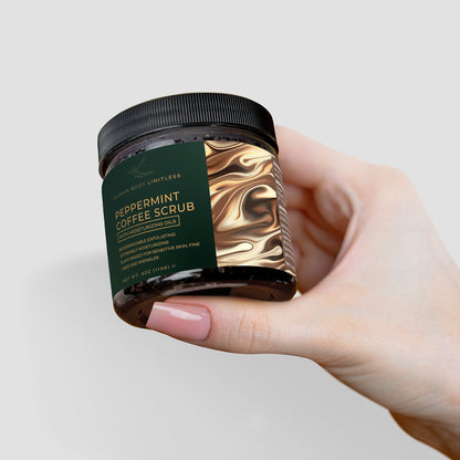 100% Natural Peppermint Coffee Scrub