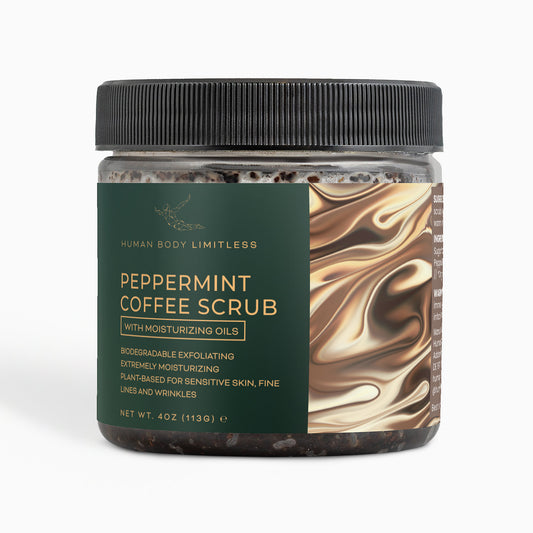 100% Natural Peppermint Coffee Scrub