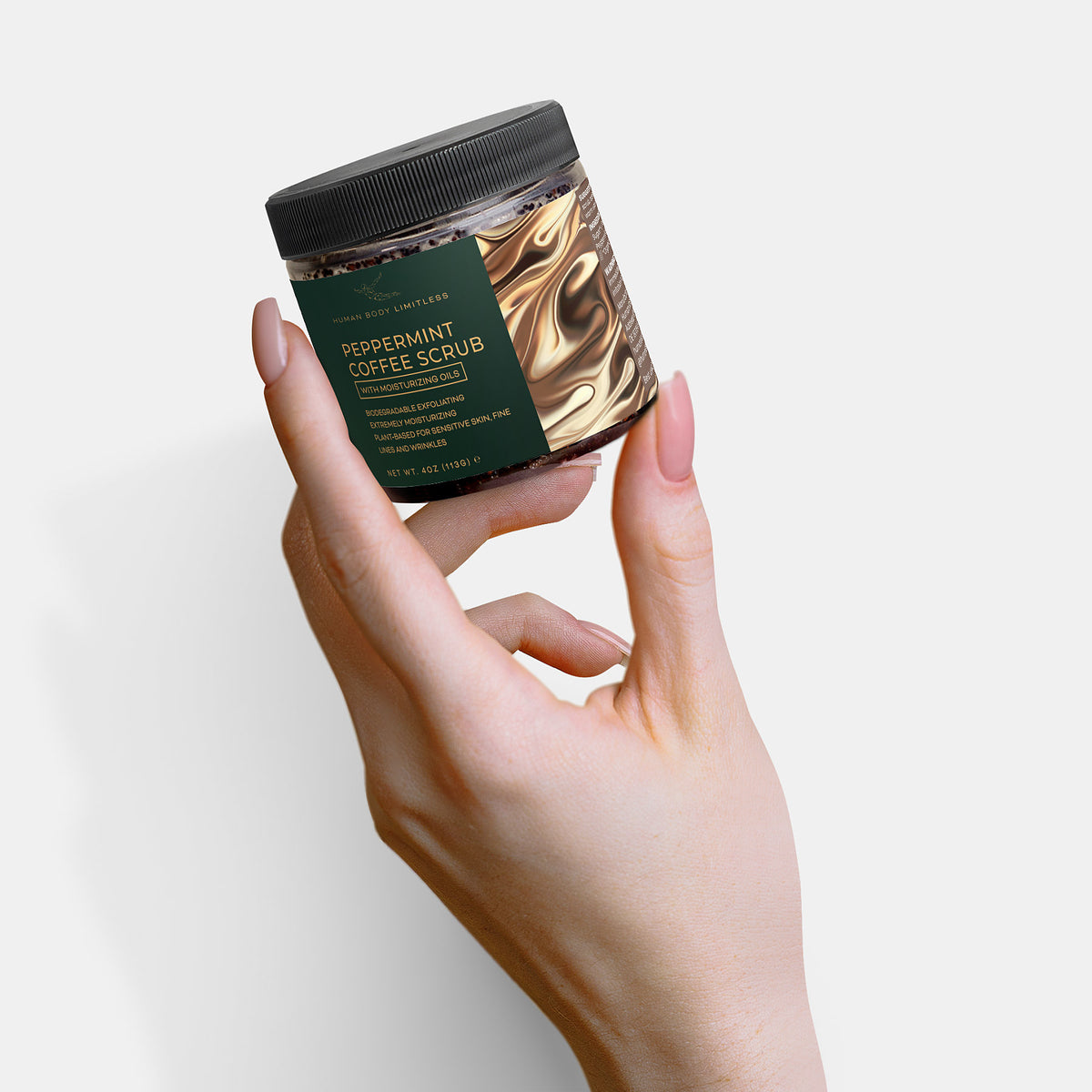 100% Natural Peppermint Coffee Scrub