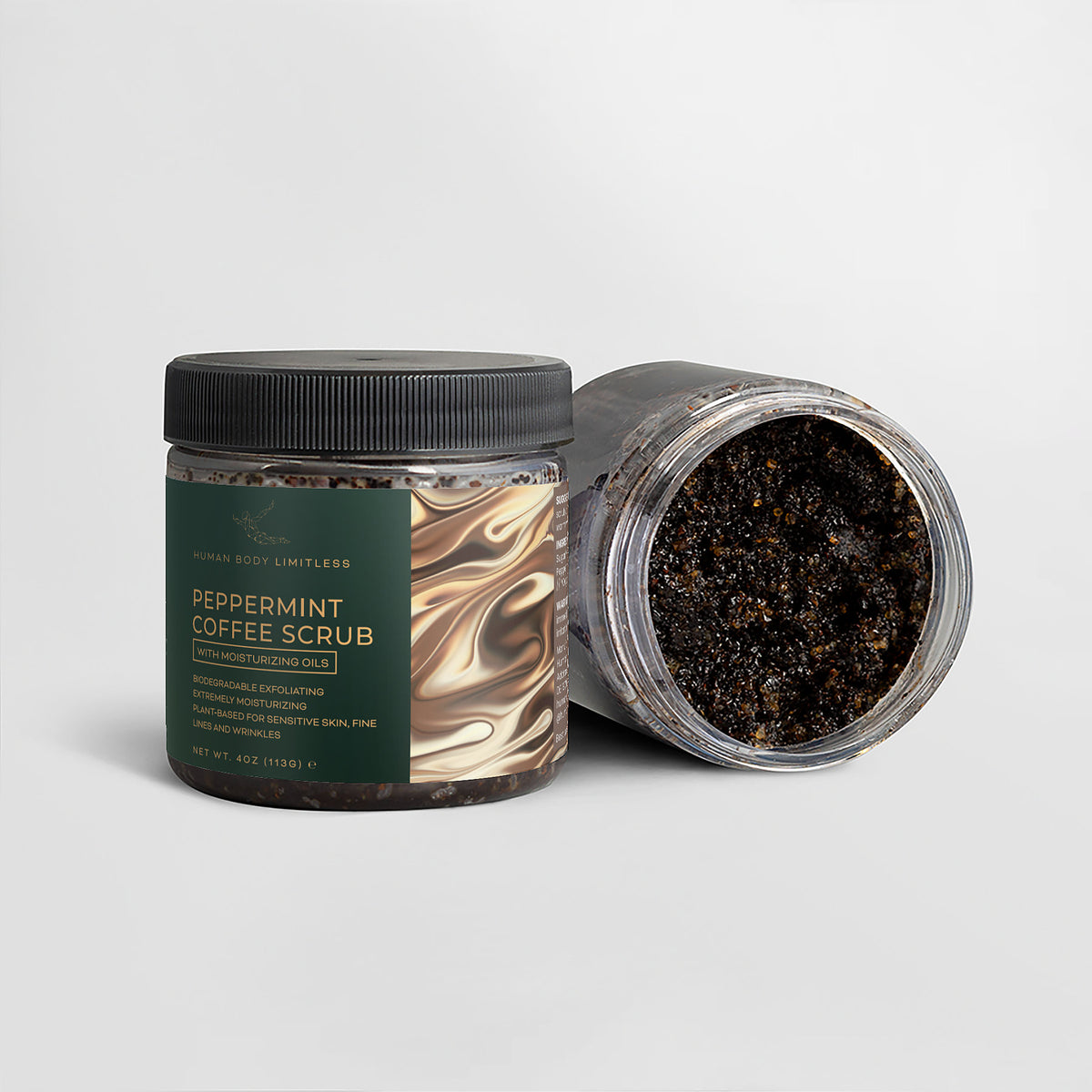 100% Natural Peppermint Coffee Scrub