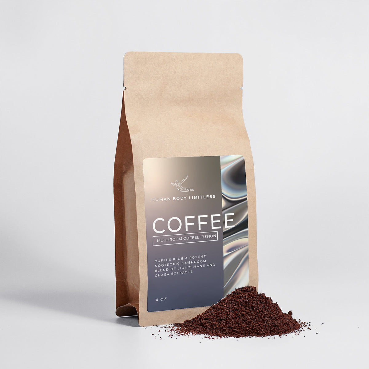 Organic Mushroom Coffee — Lion's Mane & Chaga 4oz